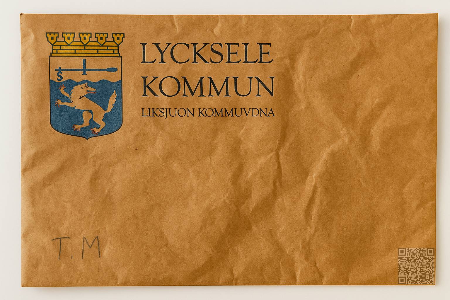 Brev med kommunlogga